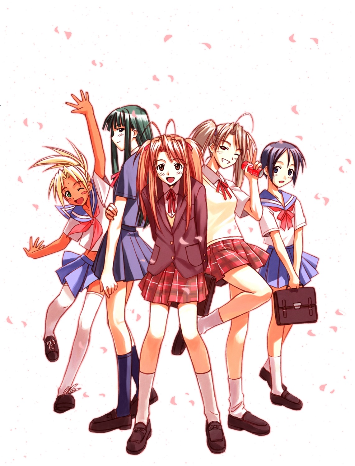 Akamatsu Ken Love Hina Aoyama Motoko Kaolla Su Konno Mitsune Maehara Shinobu Narusegawa Naru